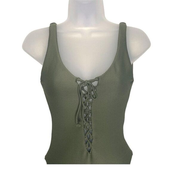 Onia Bridget Sage One-Piece Textured Swimsuit - Picture 3 of 8